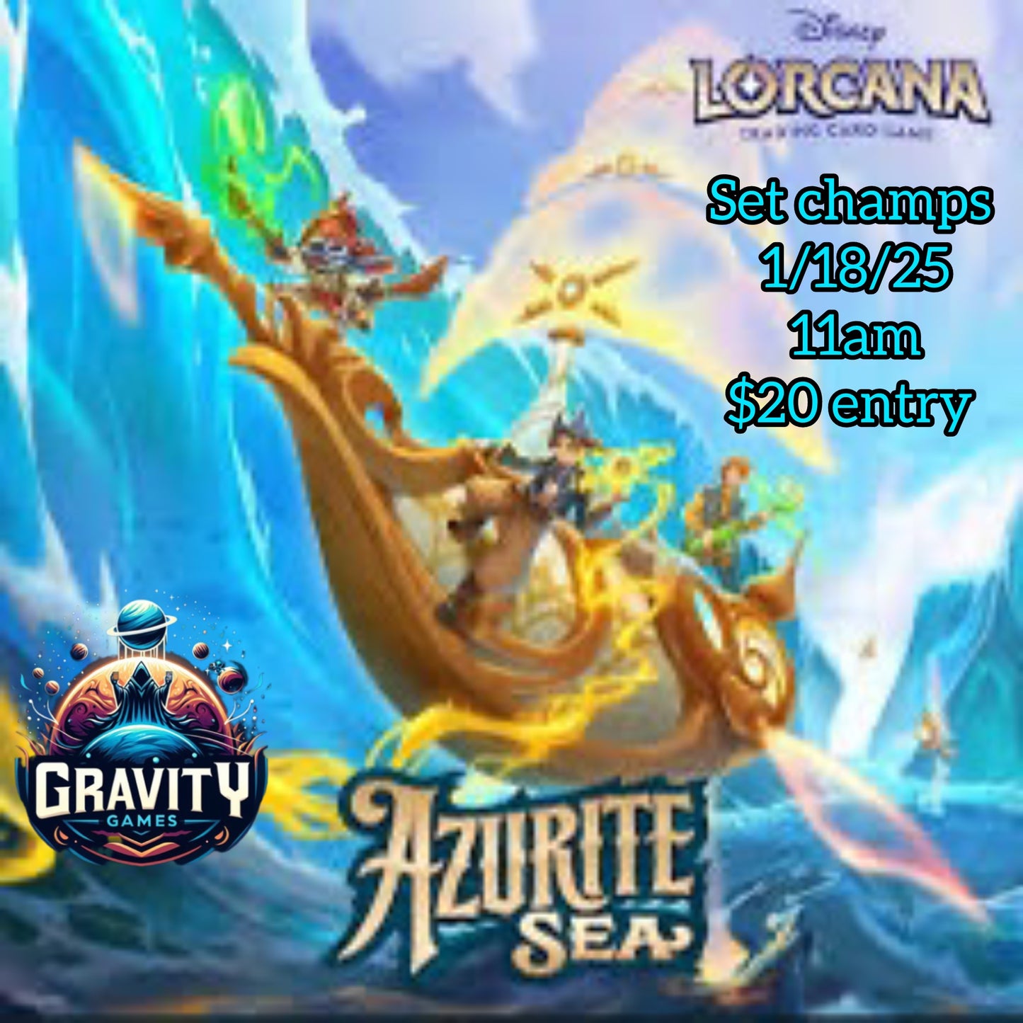1/18/25 Lorcana Azurite Sea Set Camps Pre Reg