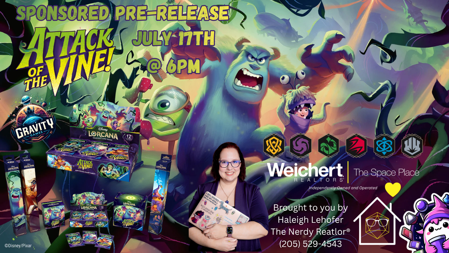7-17-26 Attack of the Vine PreRelease entry